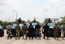 FIRT Olmeca asegura a presunto narco en operativo de Centla.