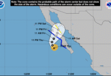 Huracán Lorena deja inundaciones en Baja California y activa alertas en EEUU.