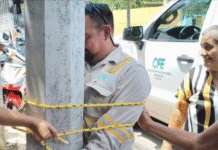 Vecinos de Dzemul amarran a trabajador de la CFE tras 12 horas sin luz.