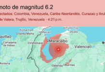 Sismo de 5.4 sacude el oeste de Venezuela.