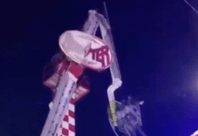 (VIDEO) Juego mecánico falla en feria de San Felipe y deja dos heridos.