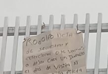 Cartulina con amenaza genera alerta en Tierra Colorada.