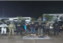 Caen 4 con armas, drogas y vehículo robado.
