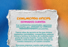 La Jangada, icono gastronómico de Paraíso, cierra sus puertas.