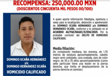 Activan búsqueda y recompensa por presunto homicida en Tabasco.