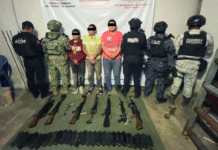 Detienen a cinco presuntos integrantes del Cártel de Sinaloa tras enfrentamiento en Chiapas.