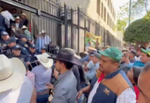 Agricultores mantienen bloqueos indefinidos por desacuerdo con Segob sobre precio del maíz.