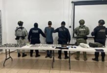 FIRT Olmeca detiene a sujeto armado y con drogas en Nacajuca.