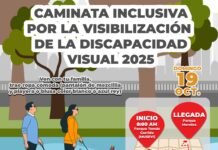 DIF Tabasco promueve inclusión con Caminata por la Discapacidad Visual 2025.