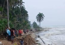 Erosión costera provoca accidente en Cárdenas.