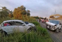 Fuerte accidente en la Villahermosa–Escárcega deja varios lesionados.