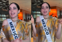 Fátima Bosch lista para la sesión de fotos en Phuket.