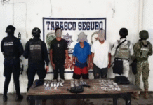 Caen 3 narcomenudistas armados y peligrosos.