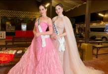 Fátima Bosch deslumbra junto a Miss Venezuela rumbo a Miss Universo.