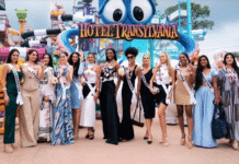 Fátima Bosch deslumbra en mágico recorrido dentro del Hotel Transylvania.