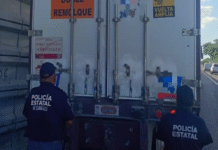 Autoridades refuerzan vigilancia y recuperan tractocamión robado en Centro.