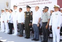 Tabasco conmemora 200 años de independencia en el mar con homenaje naval.