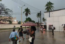 Pronostican lluvias moderadas en Tabasco durante Navidad.