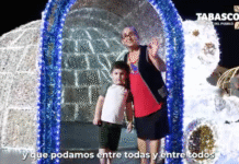 Navidad llena de luz en Plaza de Armas.