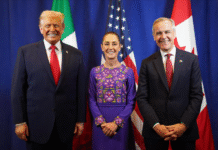 Sheinbaum destaca colaboración comercial tras cumbre con Trump y Carney.