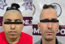 Detienen a dos hombres con droga y armas en Villahermosa.