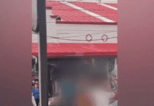 Pelea vial frente a mercado de Tamulté.