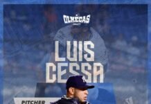 Luis Enrique Cessa vuelve a casa con las Olmecas de Tabasco.