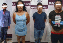 Cuatro detenidos por robo violento en carretera federal.