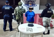 FIRT Olmeca asegura mujer con 88 dosis de droga.