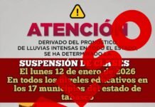 Es FALSA la imagen que circula en Redes Sociales, sobre suspensión de clases.