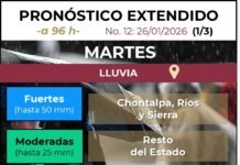 Martes será el día más crítico por lluvias del frente frío 30.