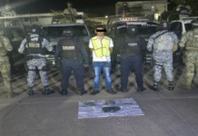 SSPC y FIRT Olmeca detienen a joven por delitos contra la salud.