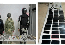 Decomisan más de 400 celulares en penales tabasqueños.