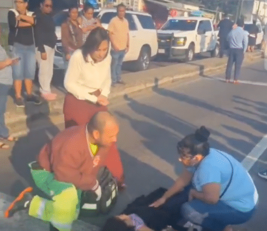 Madre e hija atropelladas ante presencia de gobernadora en Veracruz.
