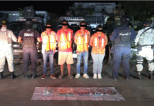 Cuatro detenidos por cargamento de marihuana.