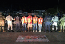 Aseguran drogas y detienen a tres en colonia Casa Blanca.