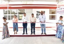 Javier May inaugura nuevo telebachillerato en Comalcalco.