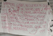 Reportan narco manta con amenazas en Estanzuela.