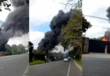 Incendio consume bodega de madera en Cunduacán.
