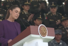 Sheinbaum honra a mujeres militares en el 8M.