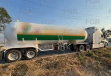 FGR asegura 39 mil litros de gas LP.