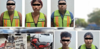 Detienen a cinco con armas y drogas.