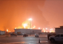 Incendio en refinería Olmeca deja cinco fallecidos.