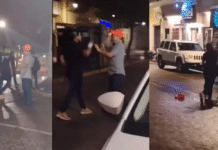 Taquero noquea a cliente por no pagar consumo.