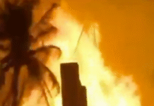 Se incendia palapa en Xcaret no hay lesionados.