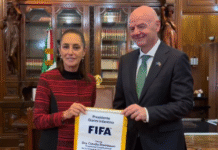 Sheinbaum e Infantino afinan detalles rumbo al Mundial.
