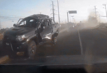 Explosión de camioneta en Tecámac deja dos muertos tras salir del AIFA.