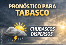 Prevén lluvias dispersas y calor de hasta 35°C. para hoy viernes.