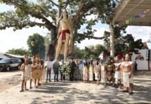 Ejército y comunidad conmemoran legado histórico de Cuauhtémoc en Tenosique.