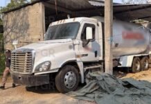 Aseguran casi 19 mil litros de gas LP ilegal en Cárdenas.